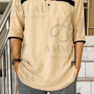 AMMI ALI MOSLEM WEAR ammi ali kaos koko kurta dewasa royyan lacoste lacost pique polo kerah shanghai lengan 3/4