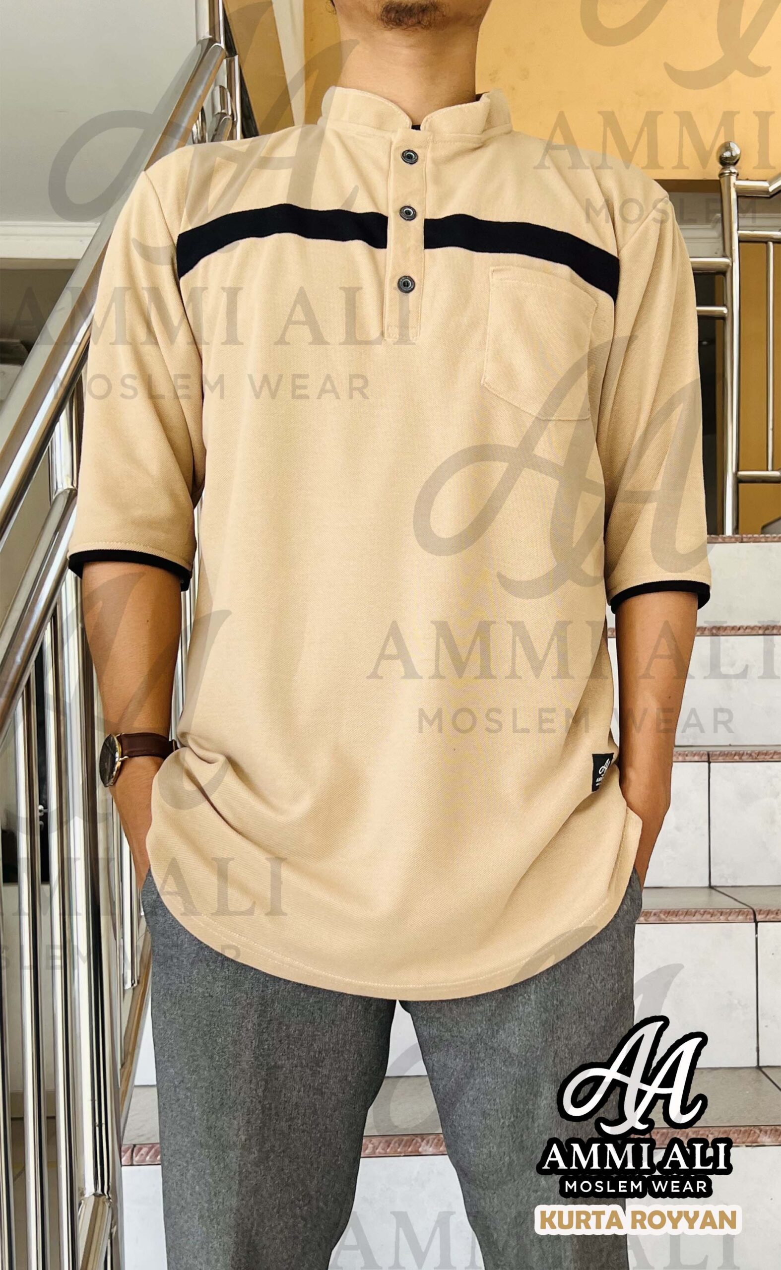 ammi ali kaos koko kurta dewasa royyan lacoste lacost pique polo kerah shanghai lengan 3/4 ammi ali kaos koko kurta dewasa royyan lacoste lacost pique polo kerah shanghai lengan 3/4